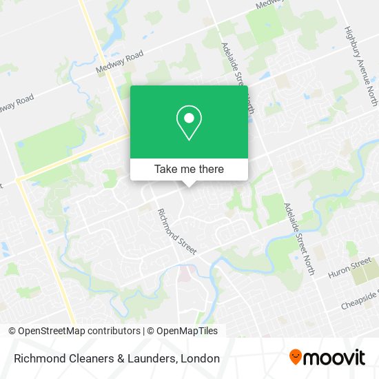 Richmond Cleaners & Launders map