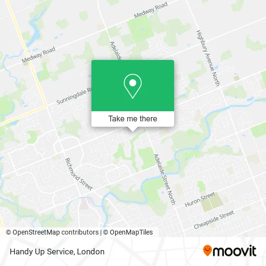 Handy Up Service map