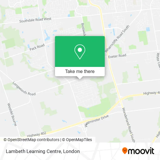 Lambeth Learning Centre map