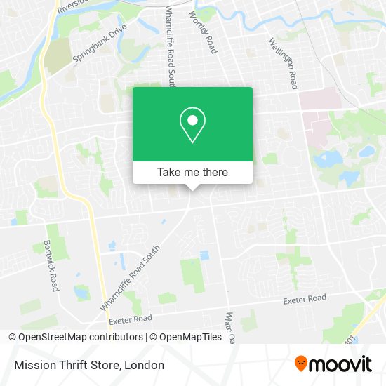 Mission Thrift Store map