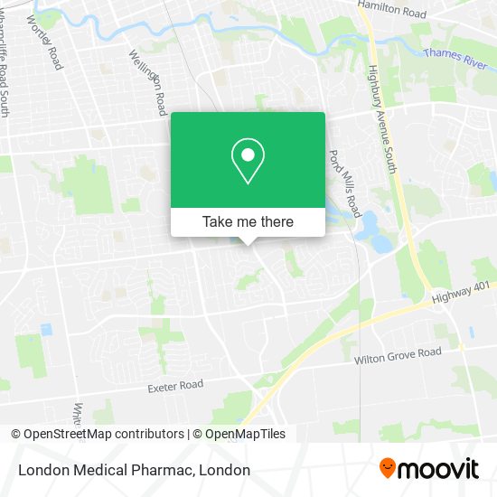 London Medical Pharmac map