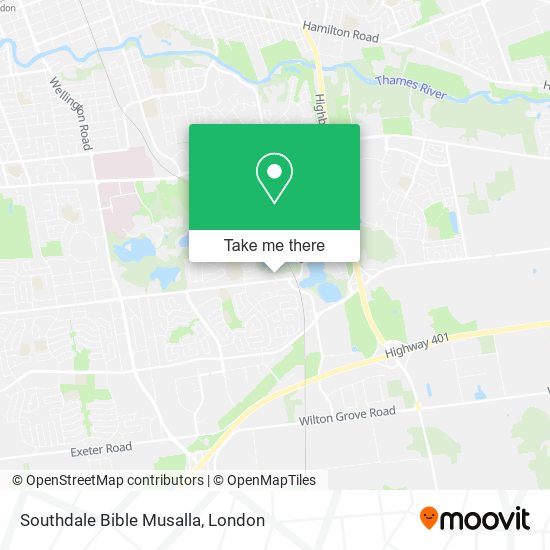 Southdale Bible Musalla map