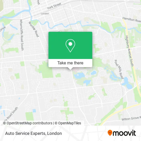 Auto Service Experts map