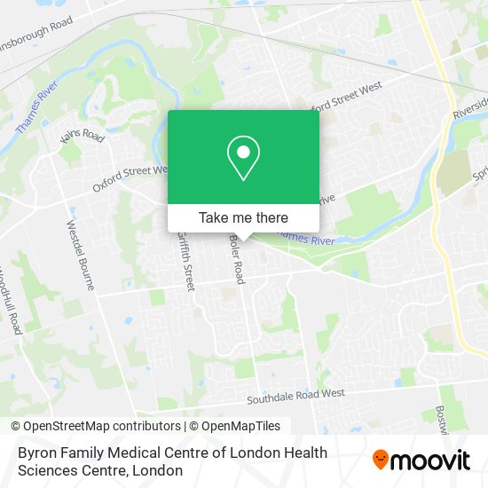 Byron Family Medical Centre of London Health Sciences Centre map