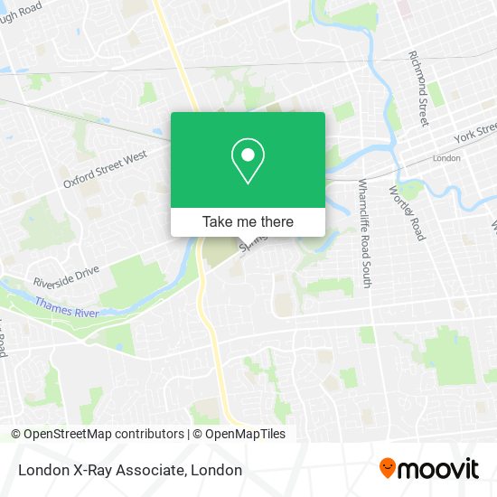 London X-Ray Associate map