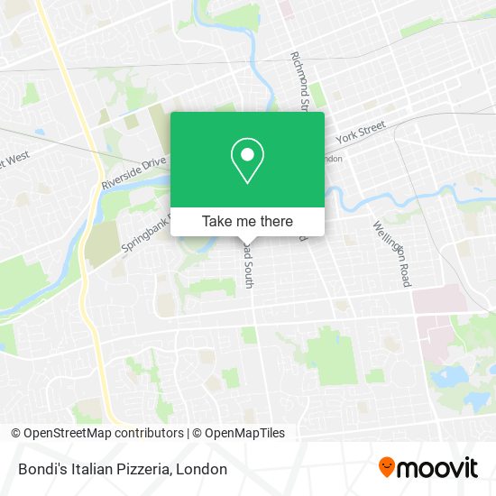 Bondi's Italian Pizzeria map
