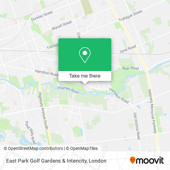 East Park Golf Gardens & Intencity map
