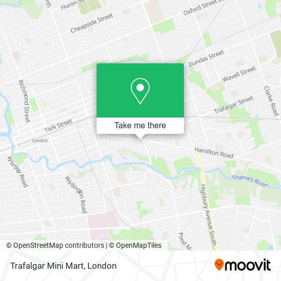 Trafalgar Mini Mart map