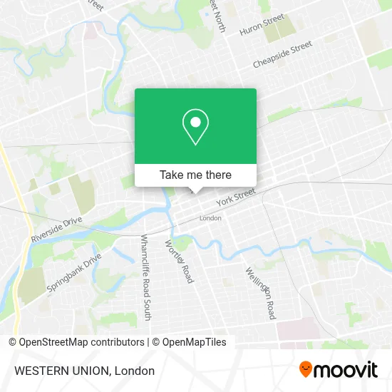 WESTERN UNION map