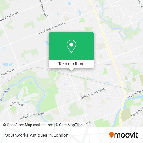 Southworks Antiques in map
