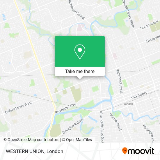 WESTERN UNION map