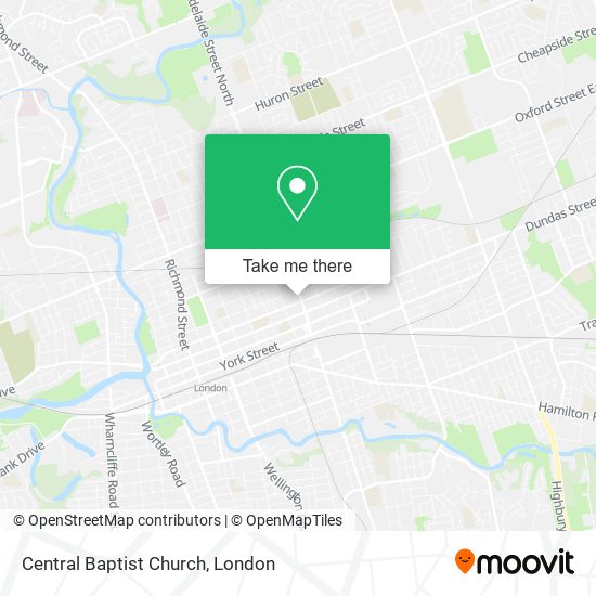 Central Baptist Church map