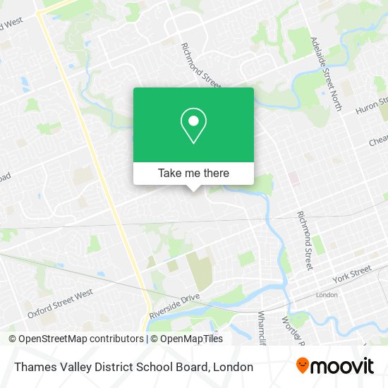Thames Valley District School Board map