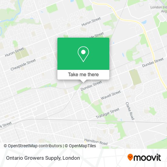 Ontario Growers Supply map
