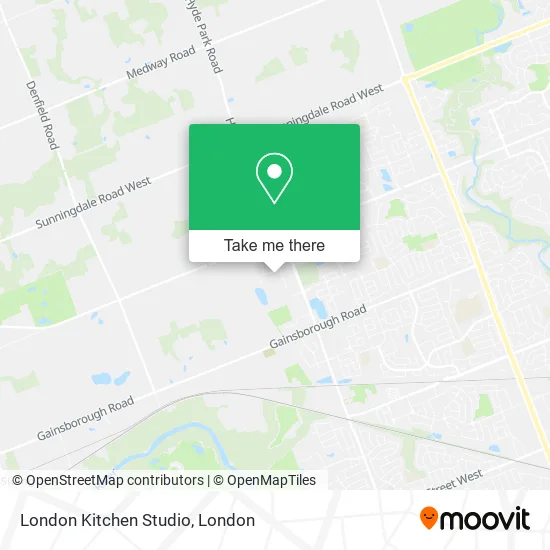 London Kitchen Studio map