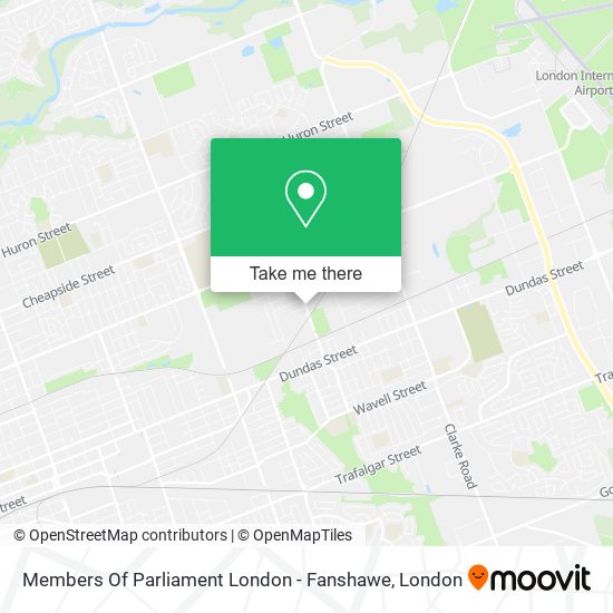Members Of Parliament London - Fanshawe map