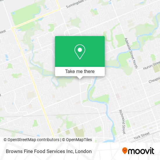 Browns Fine Food Services Inc map