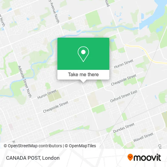 CANADA POST map