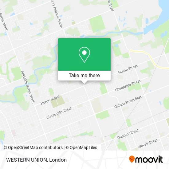 WESTERN UNION map