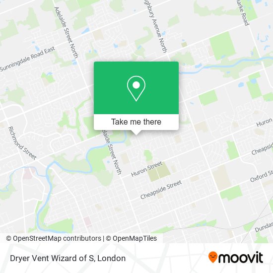 Dryer Vent Wizard of S map