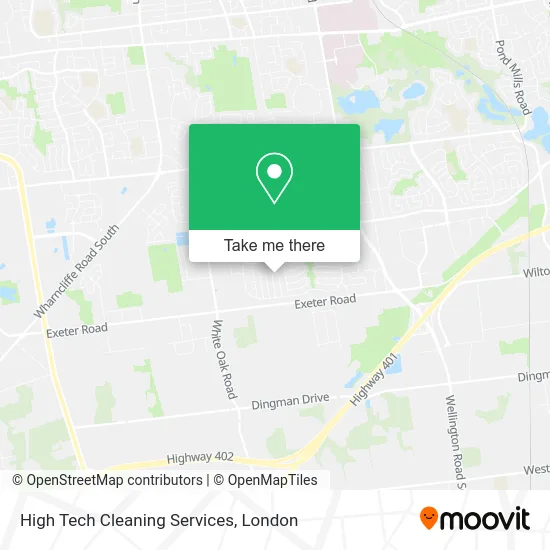 High Tech Cleaning Services map