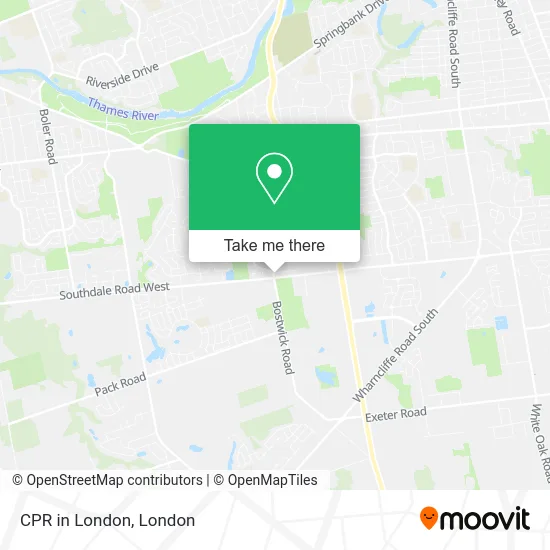 CPR in London map