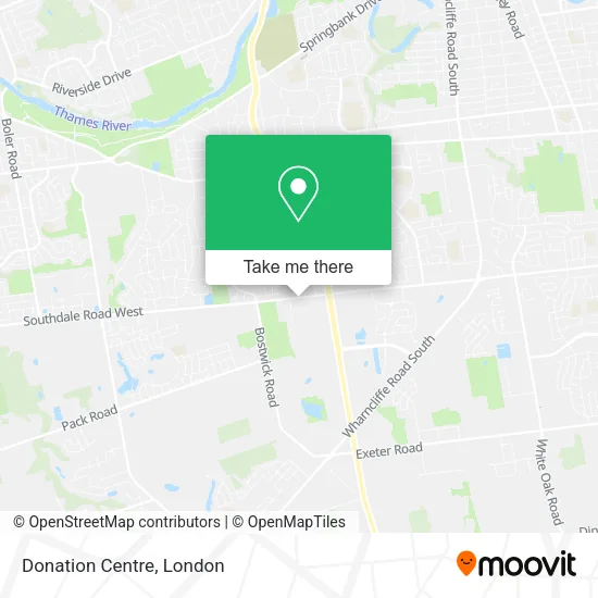 Donation Centre map