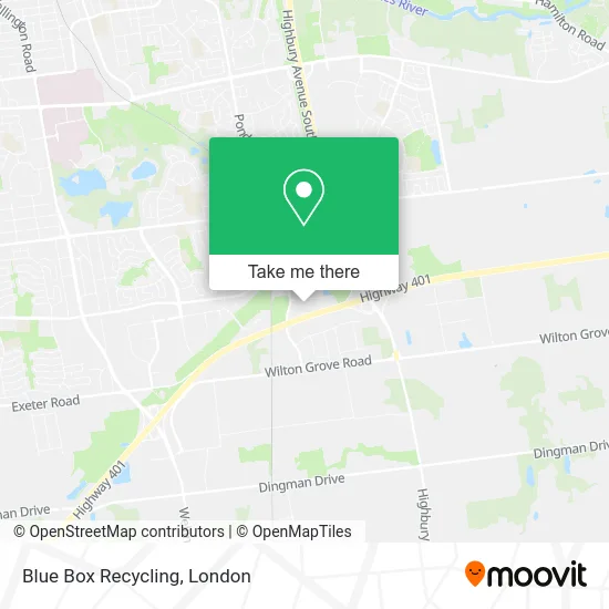 Blue Box Recycling map