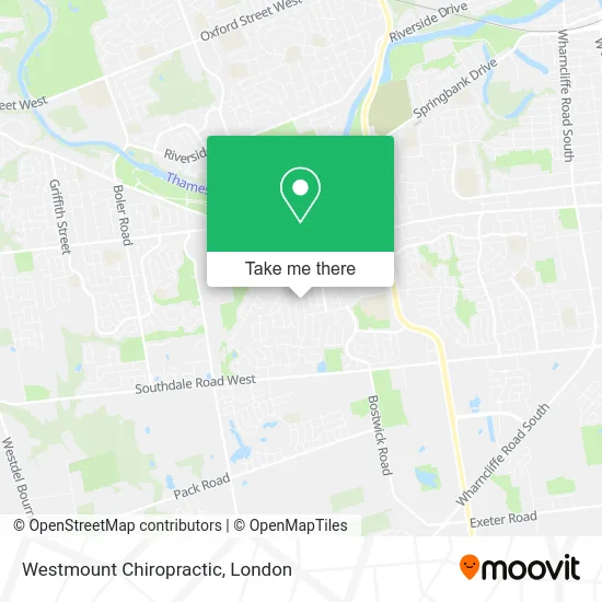Westmount Chiropractic map