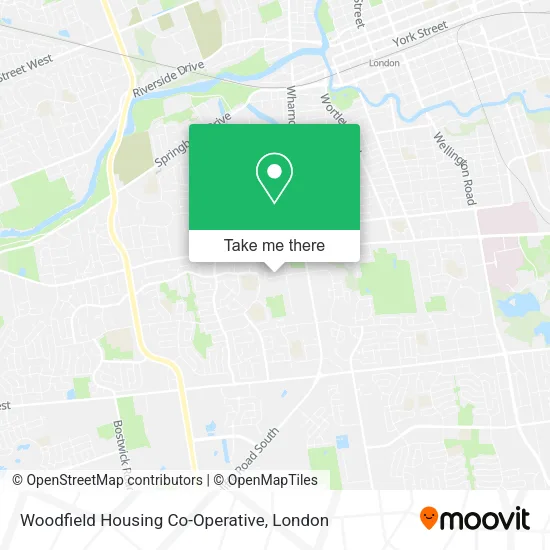 Woodfield Housing Co-Operative map