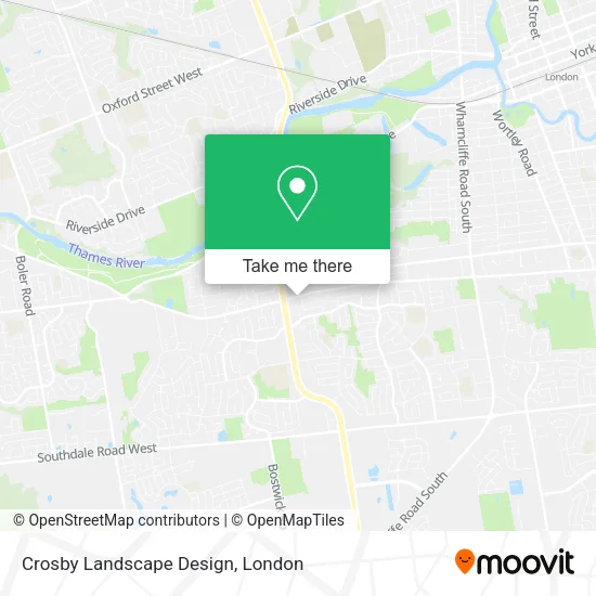 Crosby Landscape Design map