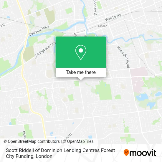 Scott Riddell of Dominion Lending Centres Forest City Funding map