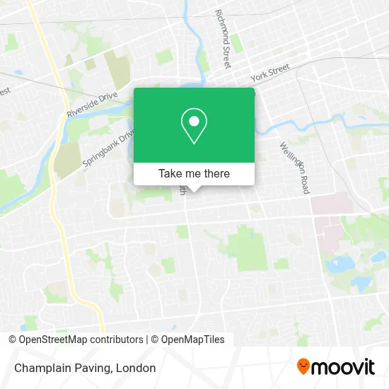 Champlain Paving map