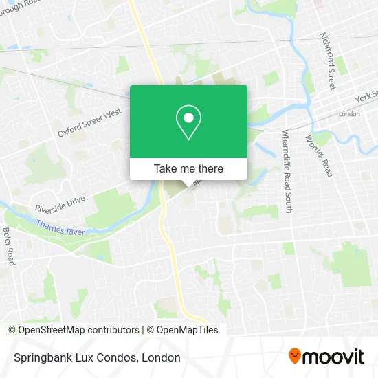 Springbank Lux Condos map