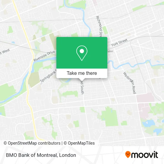 BMO Bank of Montreal map
