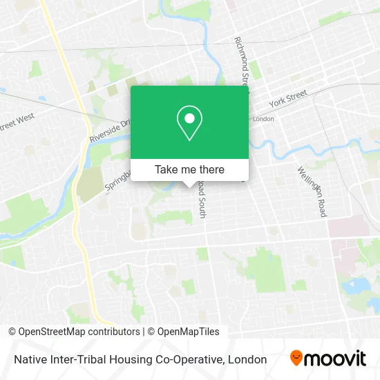 Native Inter-Tribal Housing Co-Operative map