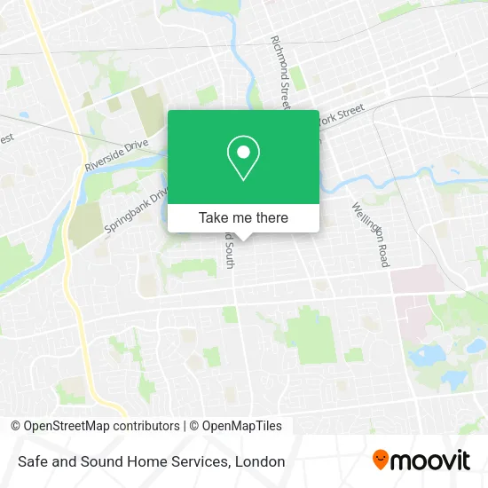 Safe and Sound Home Services map
