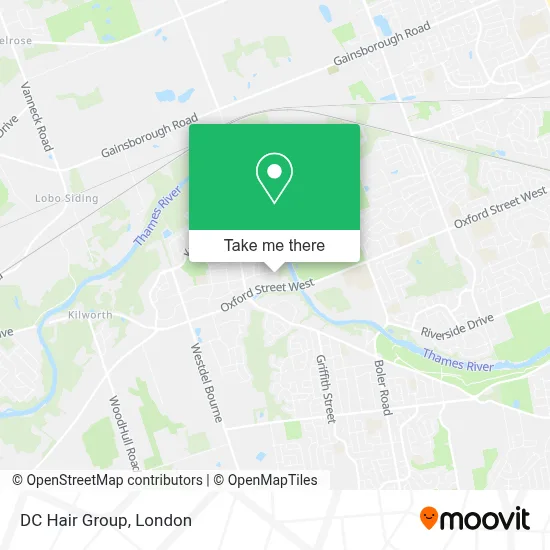 DC Hair Group map