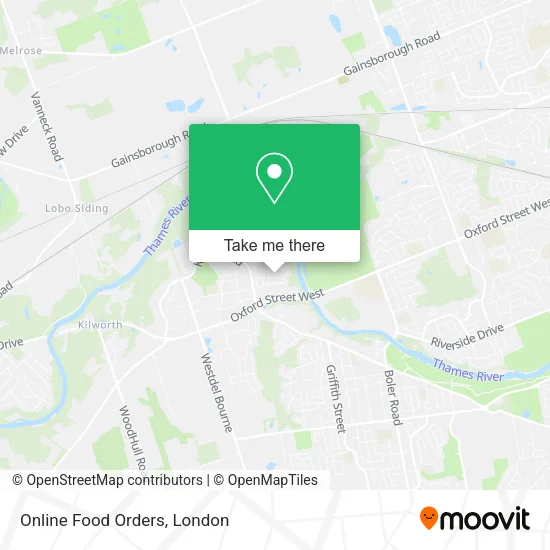 Online Food Orders map