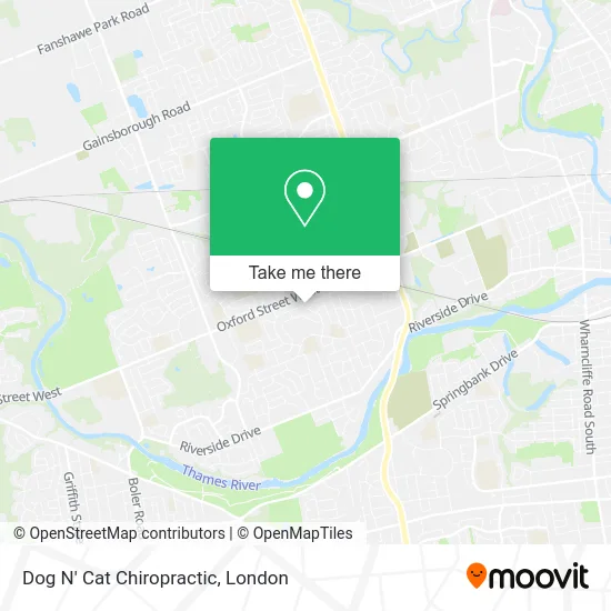 Dog N' Cat Chiropractic map