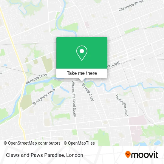 Claws and Paws Paradise map