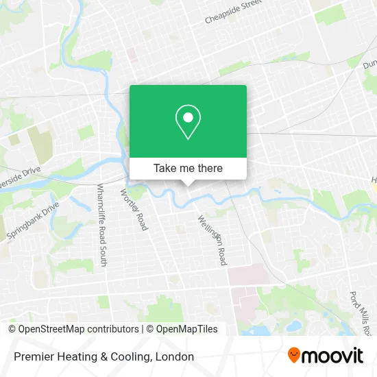 Premier Heating & Cooling map