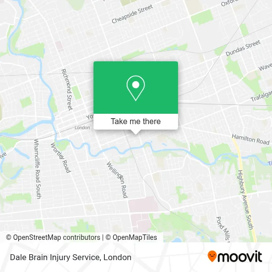 Dale Brain Injury Service map