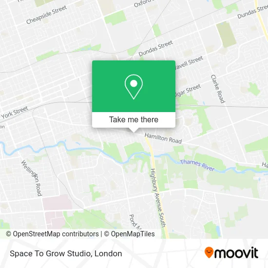 Space To Grow Studio map