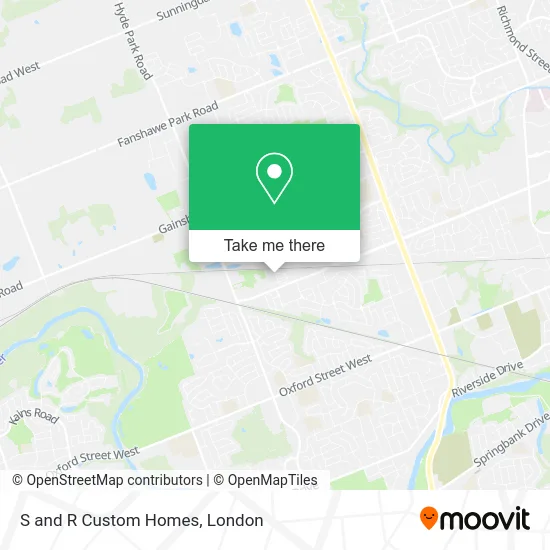 S and R Custom Homes map