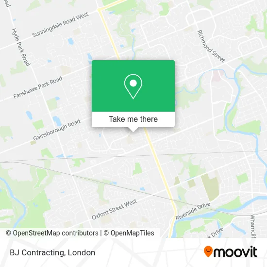 BJ Contracting map