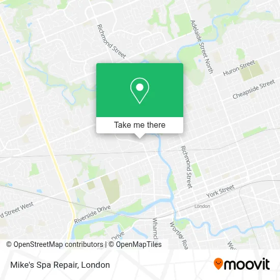 Mike's Spa Repair map