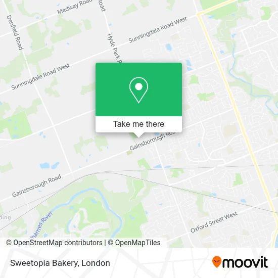 Sweetopia Bakery map