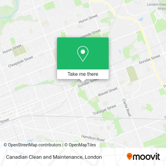 Canadian Clean and Maintenance map