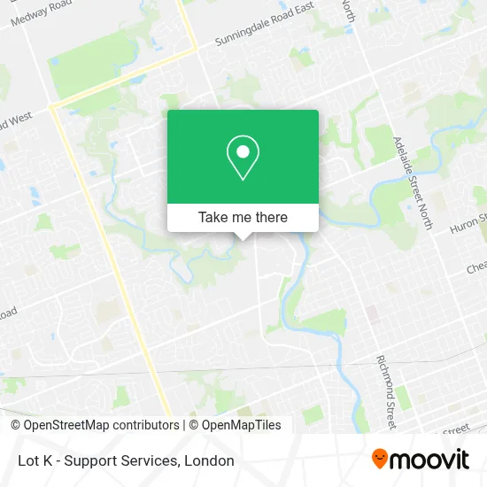 Lot K - Support Services map